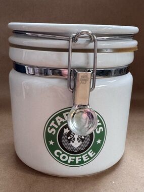 Bee House Starbucks Siren Logo Sealed Canister.